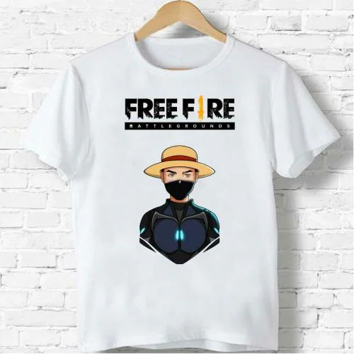 IndiCrafts Unisex Child White Printed Cotton T-Shirts (15 to 16 Years)