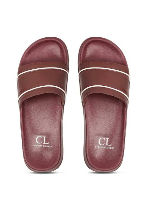 Carlton London Navy Sliders for Men