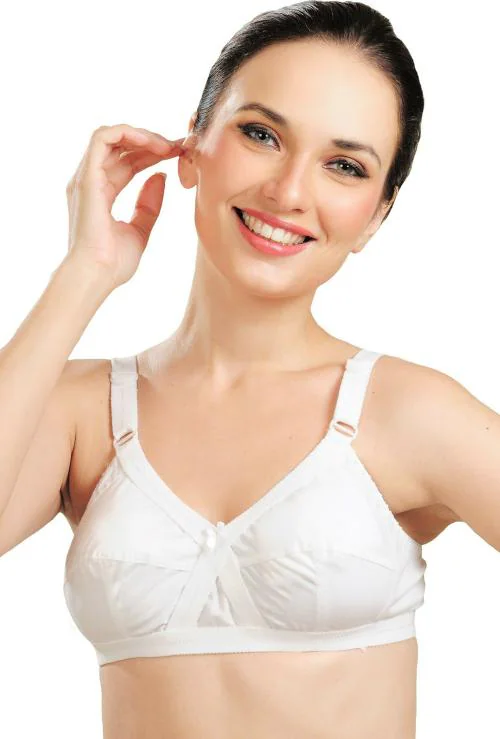 Madam Women White Non Padded Bra 50B