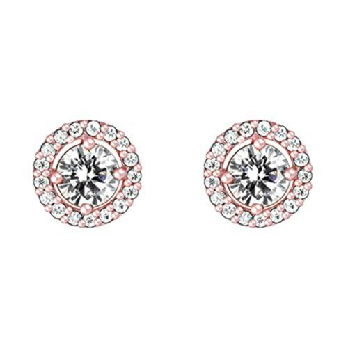 Giva Sterling Silver Rose Gold Seeking Solace Stud Earrings For Women