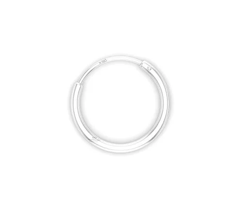 SOMYA 925 Pure Sterling Silver Nosering Plain-Bali,Girls And Womens With Certificate OF Silver Purity