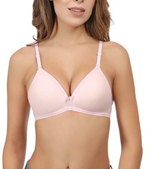 Eve's Beauty Women Pink 34B Cotton Padded Bra (34B)