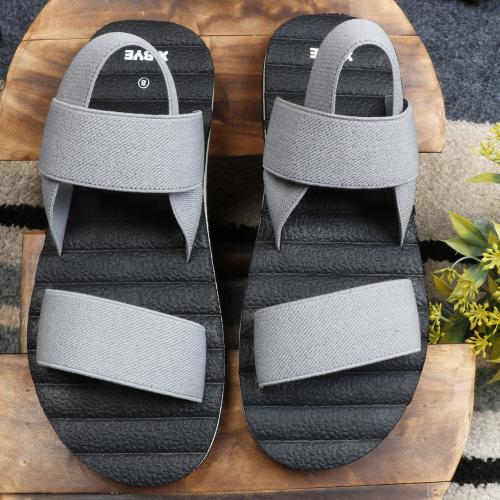 FASHIONBOOM Waterproof and Comfortable Mens Grey casual Flip Flops & Slippers made of EVA