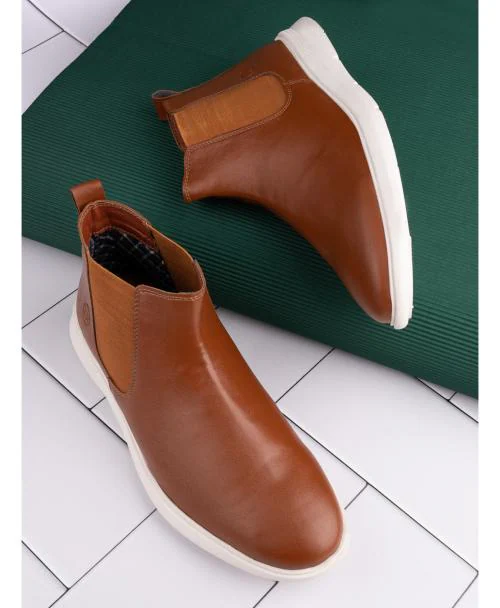 Buy Esmee Tan Chelsea Boot For Men Online at Best Prices in India ...