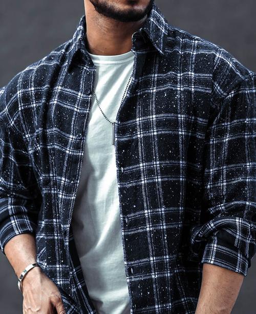 ASHWARUDRA CASUAL PRINTED FULL SLEEVE SHIRTS (M)