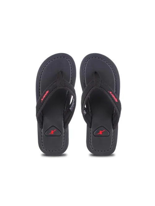 Sparx Black flip-flops-slides Men SFG-48