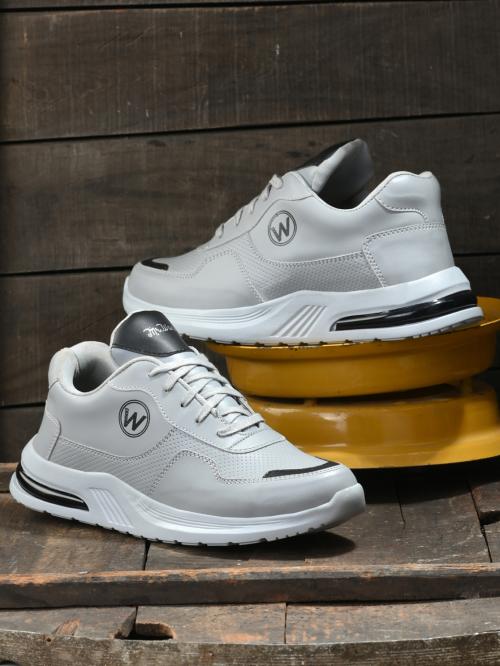 MR.WONKER Designer Casual Sneaker Shoes for Men (GREY)