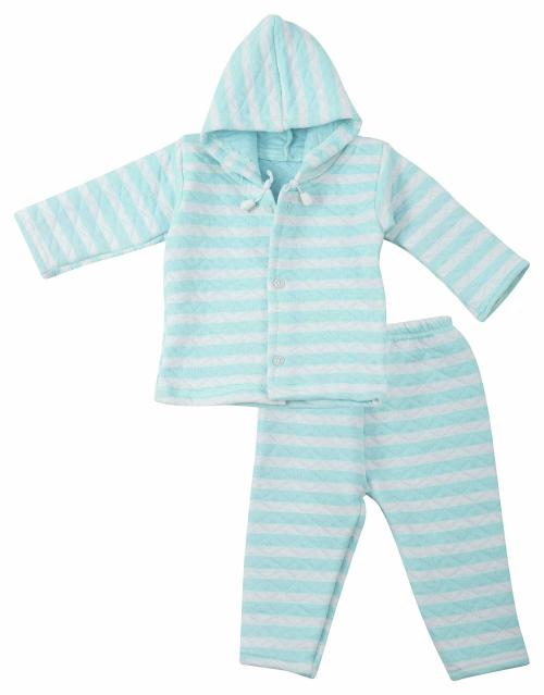 Dowin Thermal Front Open Polyfill Baby Suit for Winters(Thermal_Suit_Polyfill_Blue_M)
