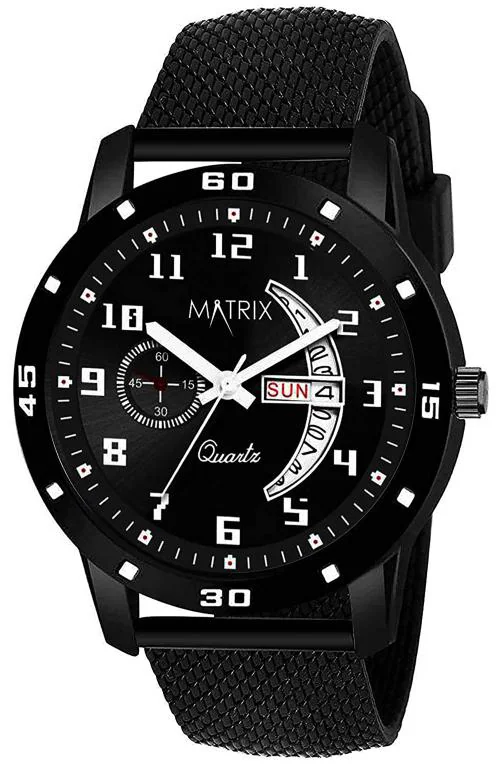 Matrix Timepiece Analog Black Watch For Men & Boys