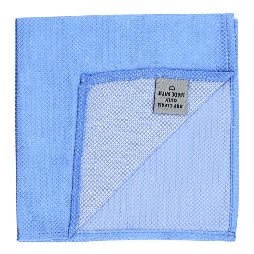 Kavove Cyan Polka Dot Pocket Square For Men