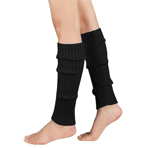 PALAY Women Black Lace Knee Length Socks