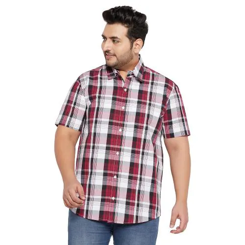 Bigbanana Men Plus Size Matera Check Shirt