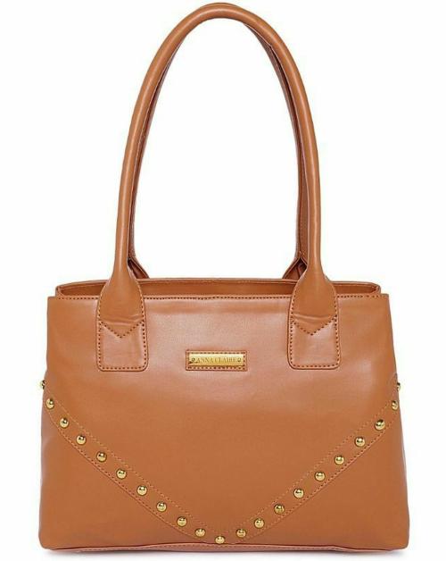 Anna Claire Brown Genuine Leather Shoulder Bag - Regular Size