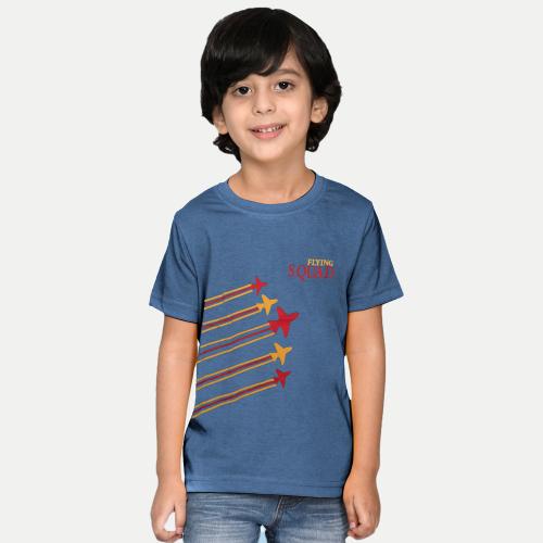 Rad Prix Boys Blue T-Shirt with Flying Squad print