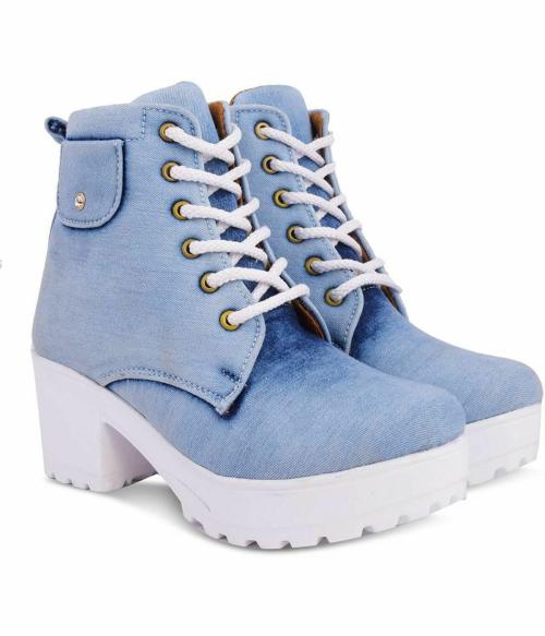 Krafter Light Blue Boots for Women