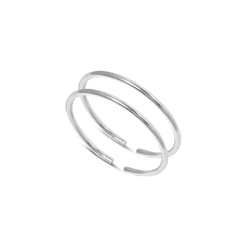 925 Sterling Silver Leg Thumb Rings, round shaped, simple comfortable Style for Women Glossy white Pure Chandi Bichiya for thumb leg
