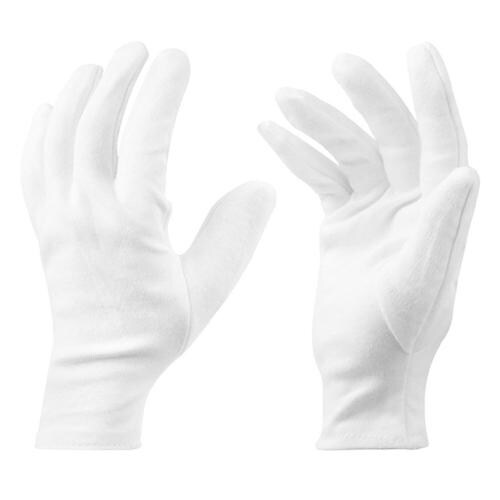 Cotson Cotton Hand Gloves For Men And Women For Sun Protection And Bike Riders Pack OF 1 Pair (White, Free size)