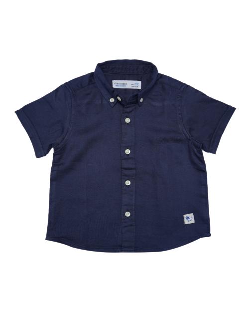 UF CLUB ZERO THREE INFANTS BOYS SHIRTS - Z3-7395-2-3-Years Dark Blue Colour Cotton