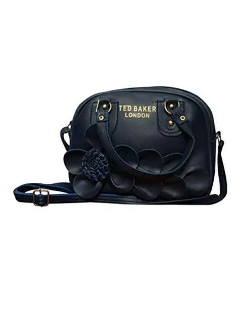 JIGS FASHION Blue Flower Design Sling Bag For Girls And Women