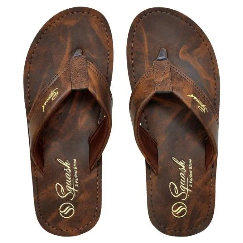 Squash Extra Comfort Brown Casual Stylish Slippers For Men