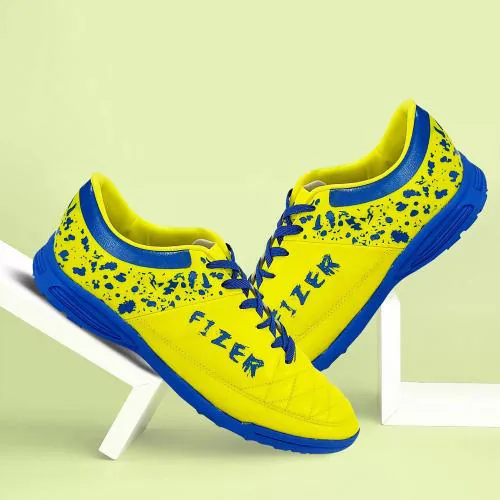 Vector X Fizer Football Shoes for Men (Blue,Geen)