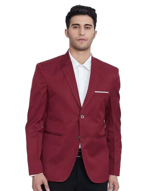 Luxrio Men Maroon Blazer