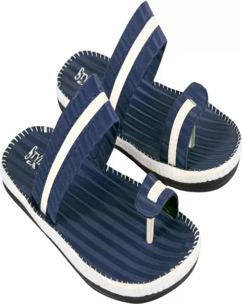 Style Height Latest Flip Flop Slides Slippers for Mens Boys, Slippers & Flip Flops Blue 08