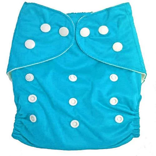 feelitson Unisex Baby Cloth Diaper Reusable Washable Adjustable With 1 Blue Diaper Free Size Age - (3 Months to 3 Years) Weight - (5-17 Kg)