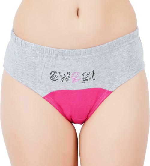 Vaishma Women Multicolor Solid Pure Cotton Panty