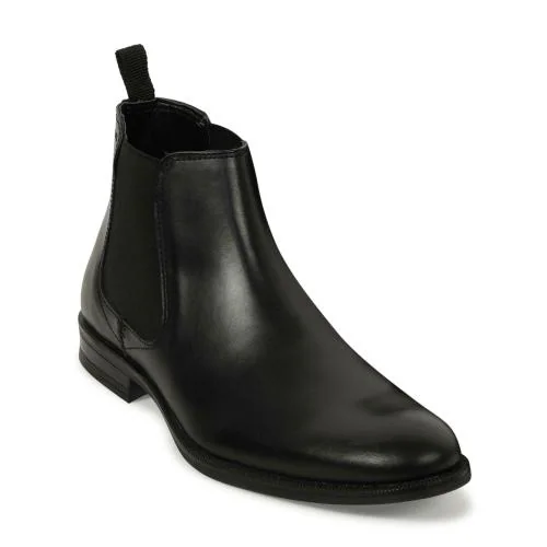 Red Tape Men Black Chelsea Boots