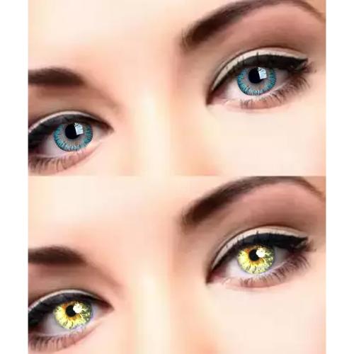 Color Eye The Best Aqua, Gold Color Contact Lens For Your Best Eye Color look