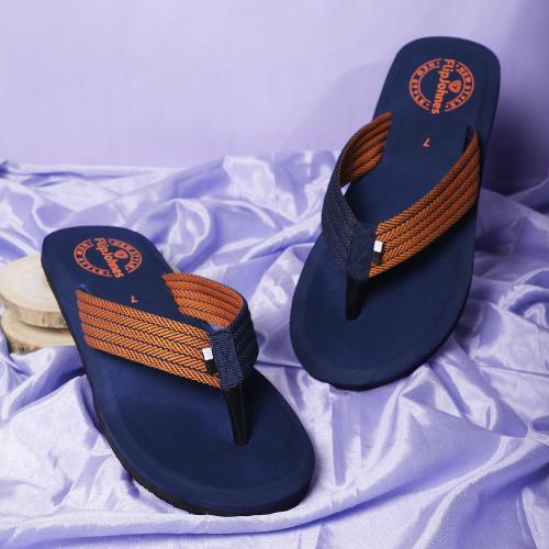 FLIPJONES Men casual slipper (Fab-02-Blue/Org)