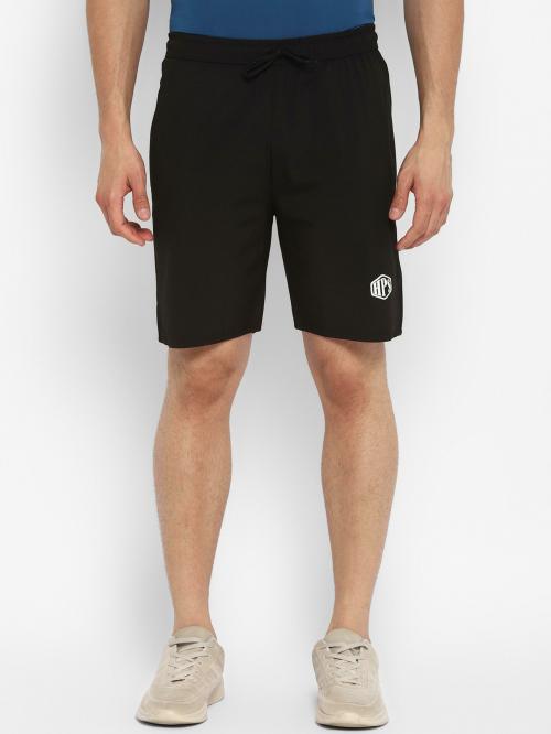 HPS Sports Men Black Lycra Blend Solid Shorts (M)
