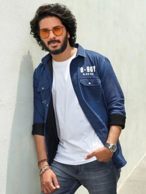 Otto Denim Blue Plain Casual Shirt. Trim Fit Castor_1 Dq Size 38