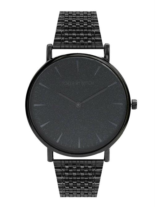 Joker & Witch Black Steel Watch For Men
