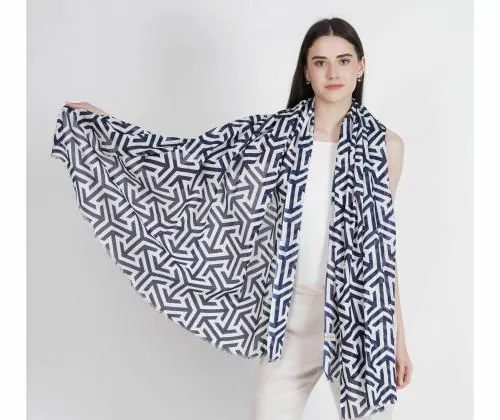 Cashmere Craft Pure Cotton Printed Stole/Scarf/Dupatta for Women
