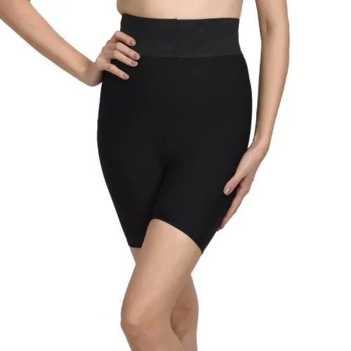 SilkyWrap Black U- Shaped High Waisted Tummy Tucker Women Belly Fat Shapewear for Women Tummy and Thigh Slimming