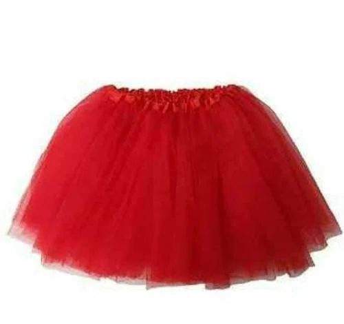 TILISM Girls and Baby Girls Red Soft Net Maxi Skirt 8 - 9 Months