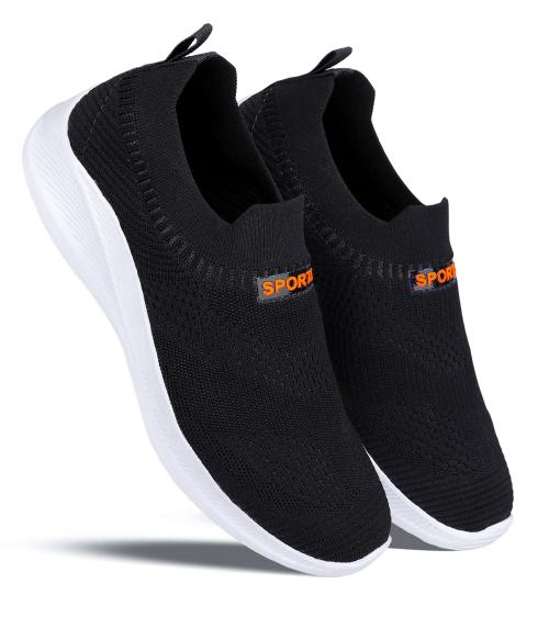 Adicon Casual shoes for men Daily wear sports shoes men without lace pack of 1 black size 8