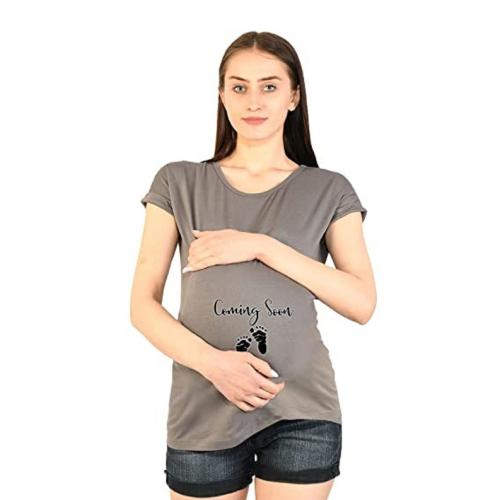 Sillyboom presents Women's Pregnancy Tshirts Coming Soon Printed Designs for pregnent women Incomplete