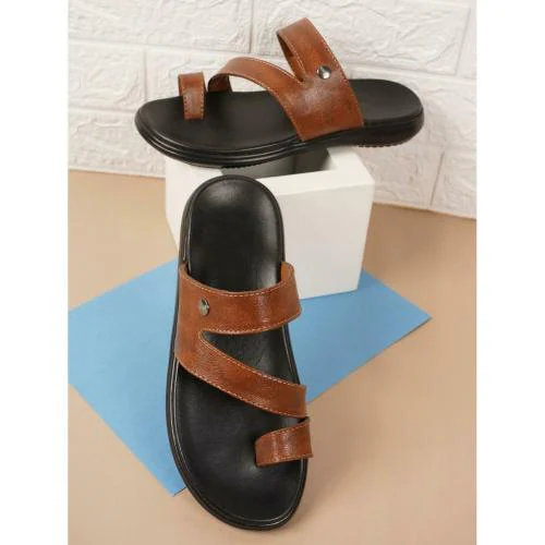 WALKFREE Men Textured One Toe Comfort Sandals