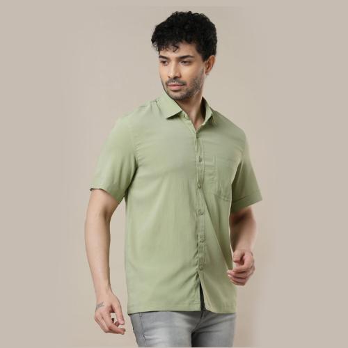 Maxmerci Half shirt for men light green colour