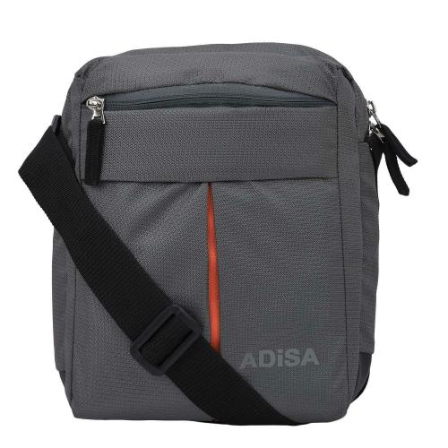 Adisa Grey Polyester For Unisex Sling Bag MS9001-GREY