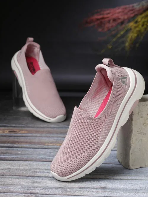 Action Athleo SPTL-809 Women's Pink Mesh Lace-Up Sports Shoes