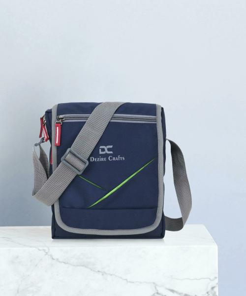 Dezire Crafts Blue Polyester Cross Body Bags 6 L DC SLING BAGS 623