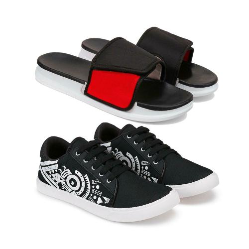 Oricum Slippers for Men (Multicolour)(Pack Of 2)