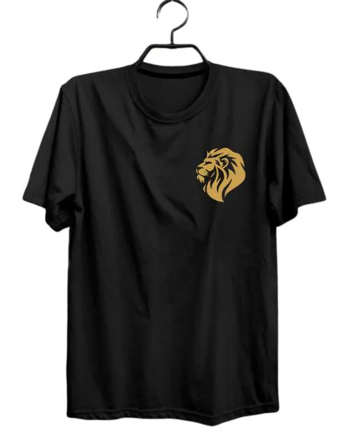 Harashree Lion face printed cotton tshirt for men