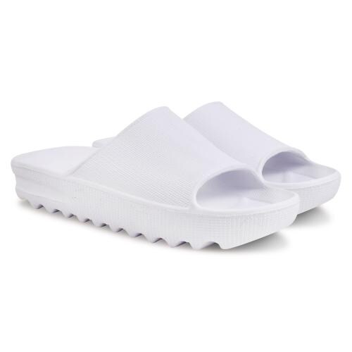 Beonza White Flip-Flops & Slippers