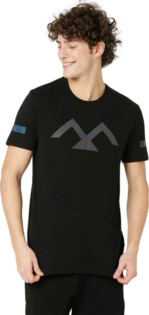 Mufti Black Holographic Print Tee