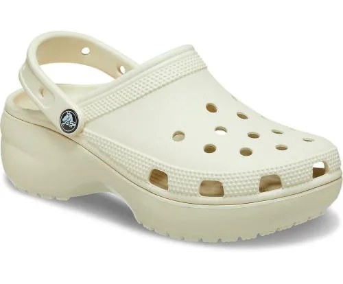 Crocs Classic Off White Clogs For Womens